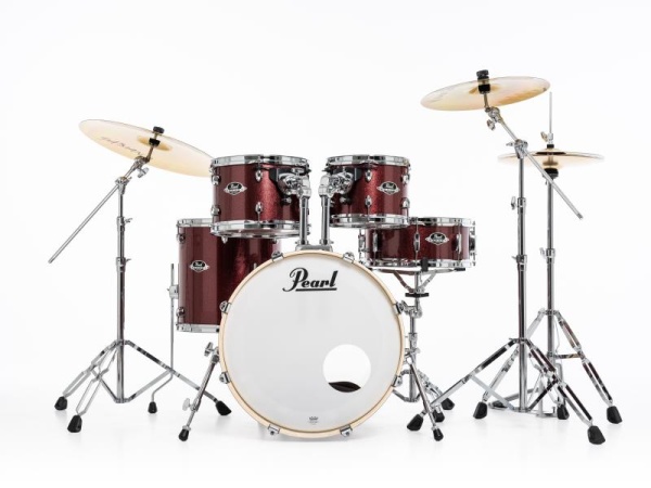 Pearl Export EXX 5-PCS Drum Set, 20"BD/10"+12"TT/14"FT
